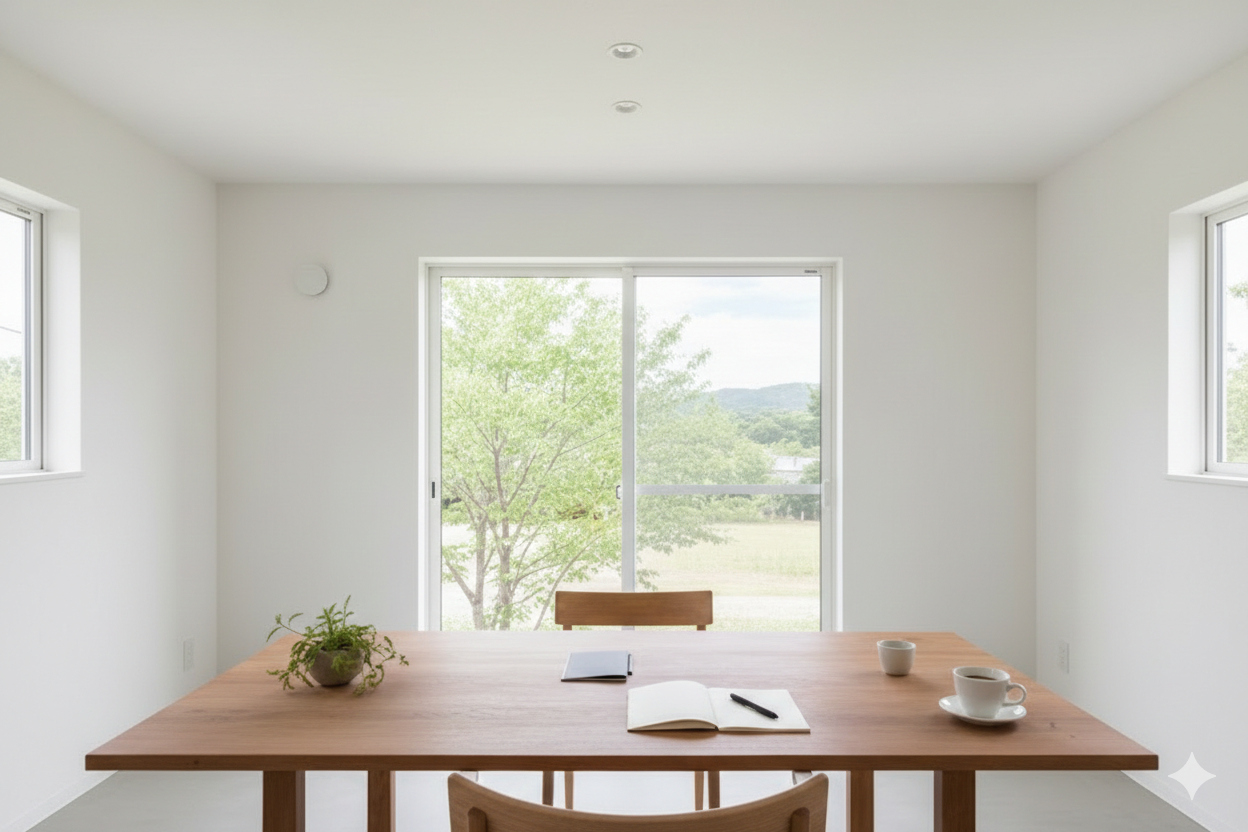 落ち着いた光の差し込む空間